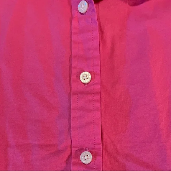 Tommy Hilfiger Pink Sleeveless Button Up Top | Women's 16 - Picture 3 of 5